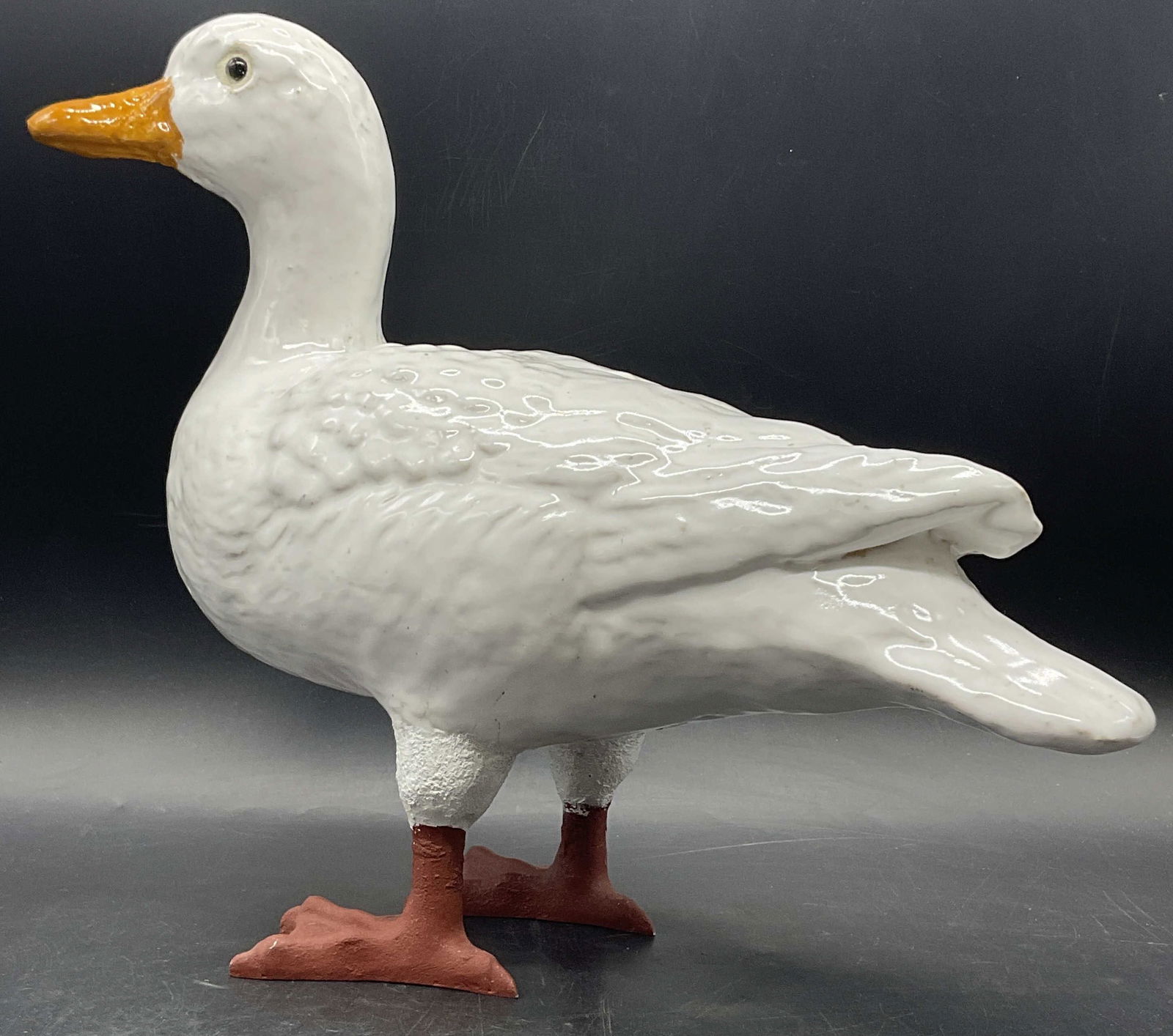 DURANT FRANCE Vintage Pottery Duck Statue 14in (1 of 8)
