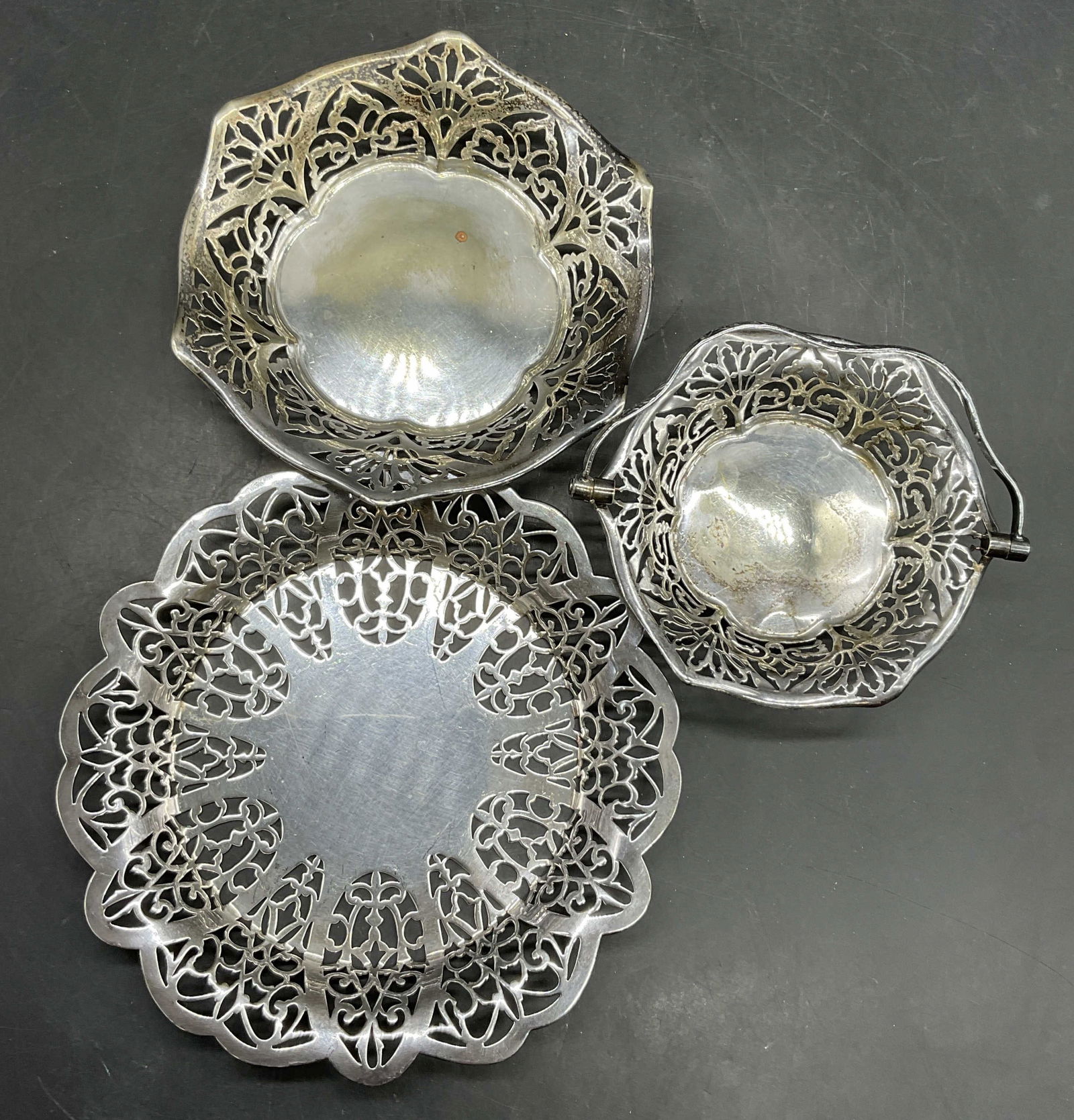 3 Vntg Silver Plated Dishes, WM Rogers, England+ (1 of 10)