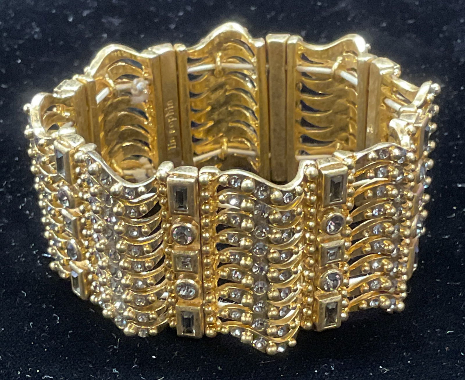 Lia Sophia Gold Tone Crystal Bracelet (1 of 6)