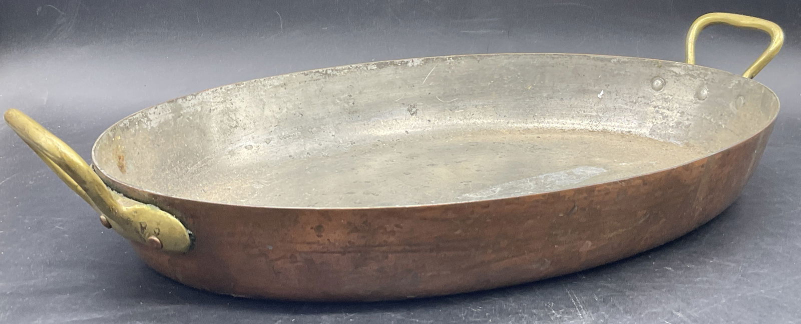 Vintage BAZAR FRANCAIS 666 French Copper Pan (1 of 7)