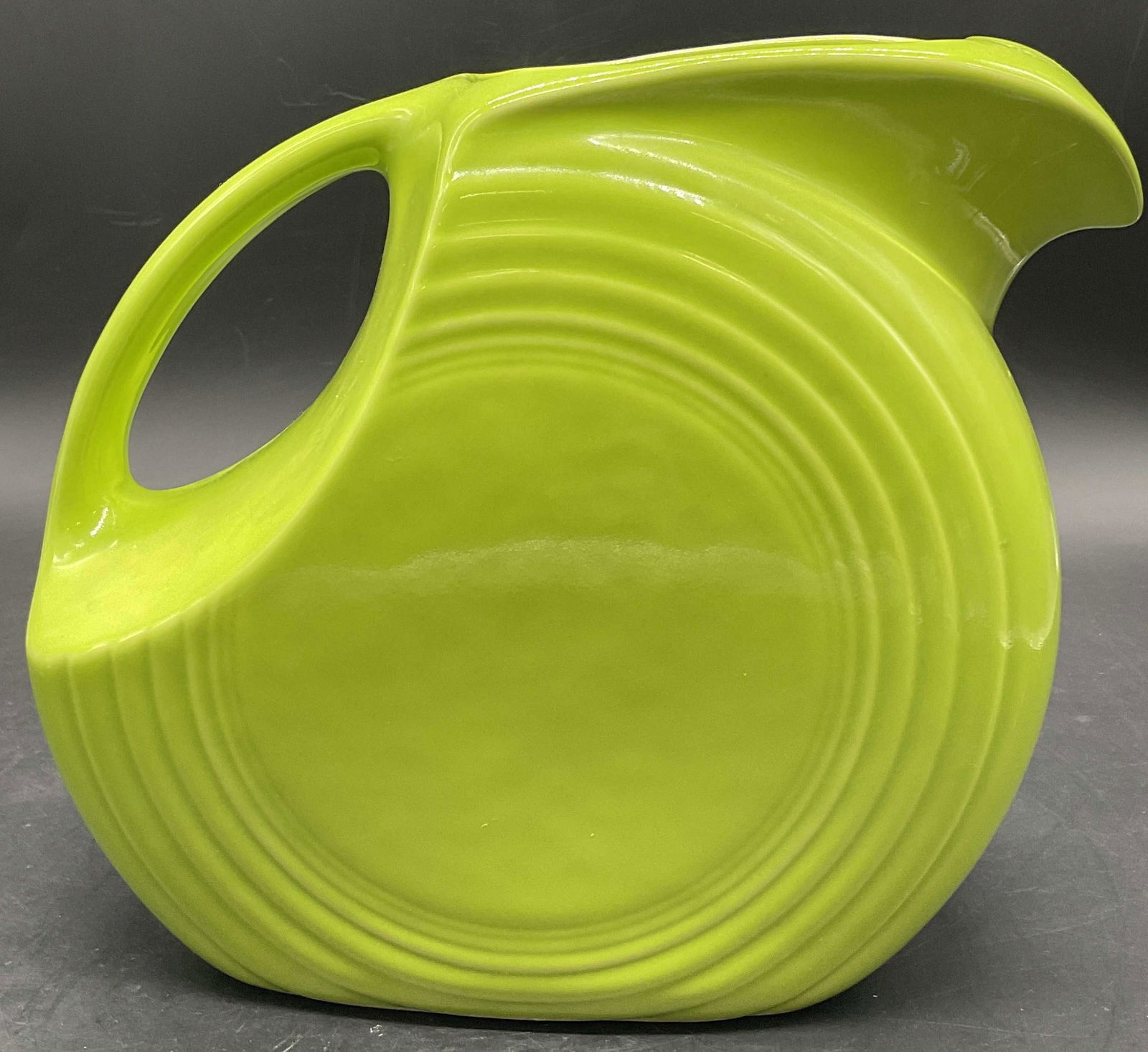 FIESTA USA Green Ceramic Disk Pitcher (1 of 9)