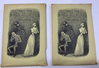 2 Vntg Leaves Edward Gorey A Mislaid Album 1972