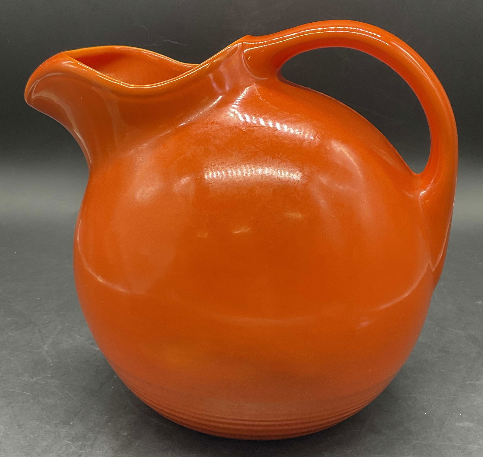 Vintage Orange Ball Style Ceramic Pitcher (1 of 8)