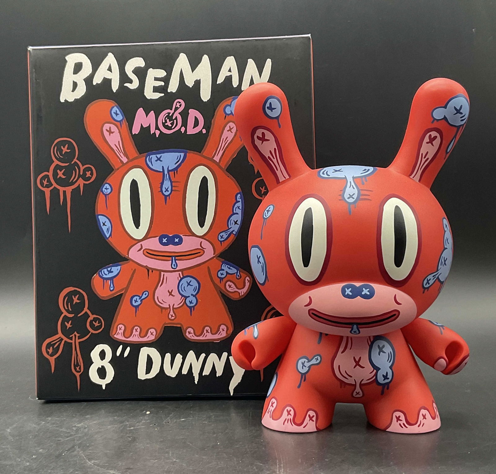 KIDROBOT Baseman Mod Dunny Figure, Original Box (1 of 9)