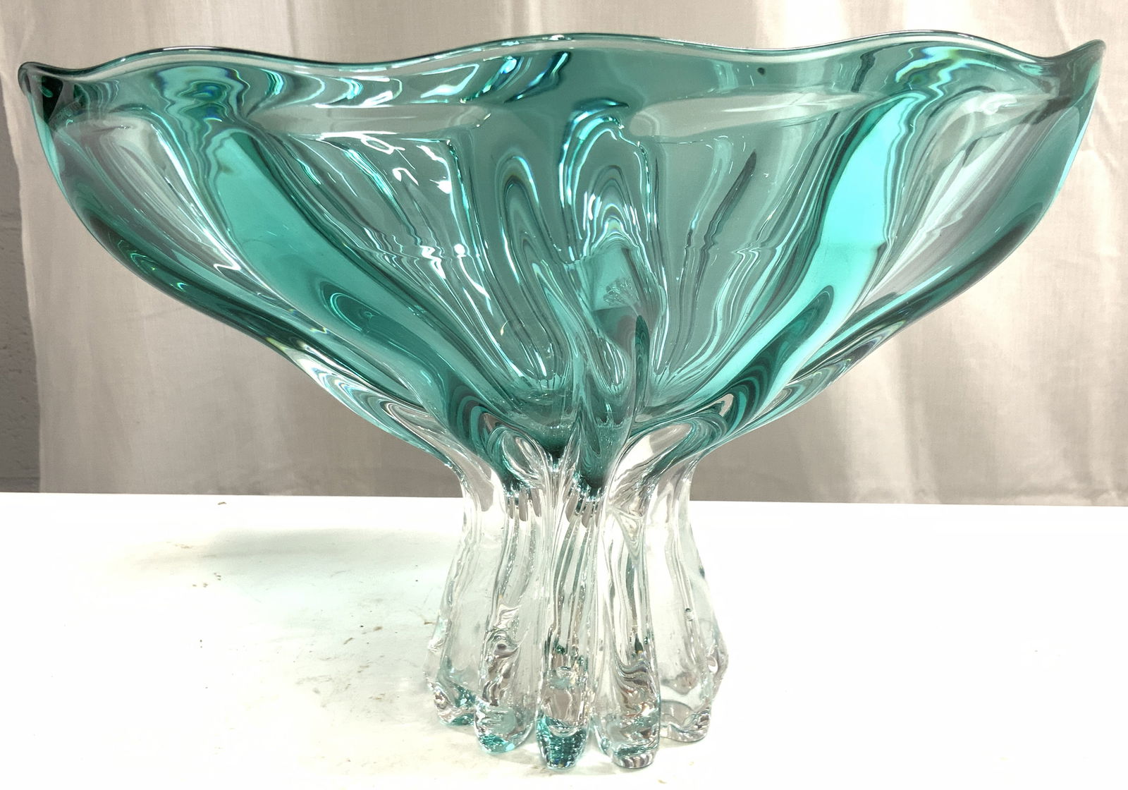 BRANDON Signed Vtg H Blwn Art Gls Cntrpce 1997 (1 of 8)