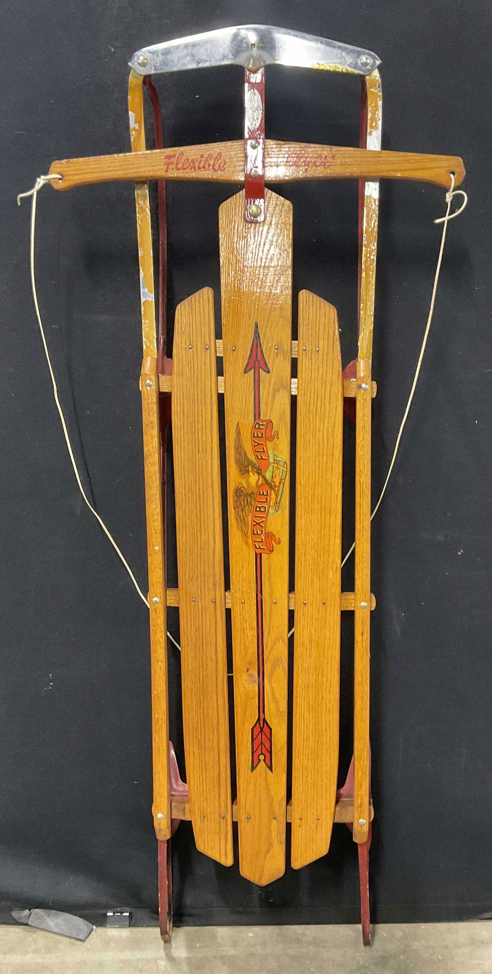 SUPER STEERING FLEXIBLE FLYER No. 51J Vintage Sled (1 of 9)