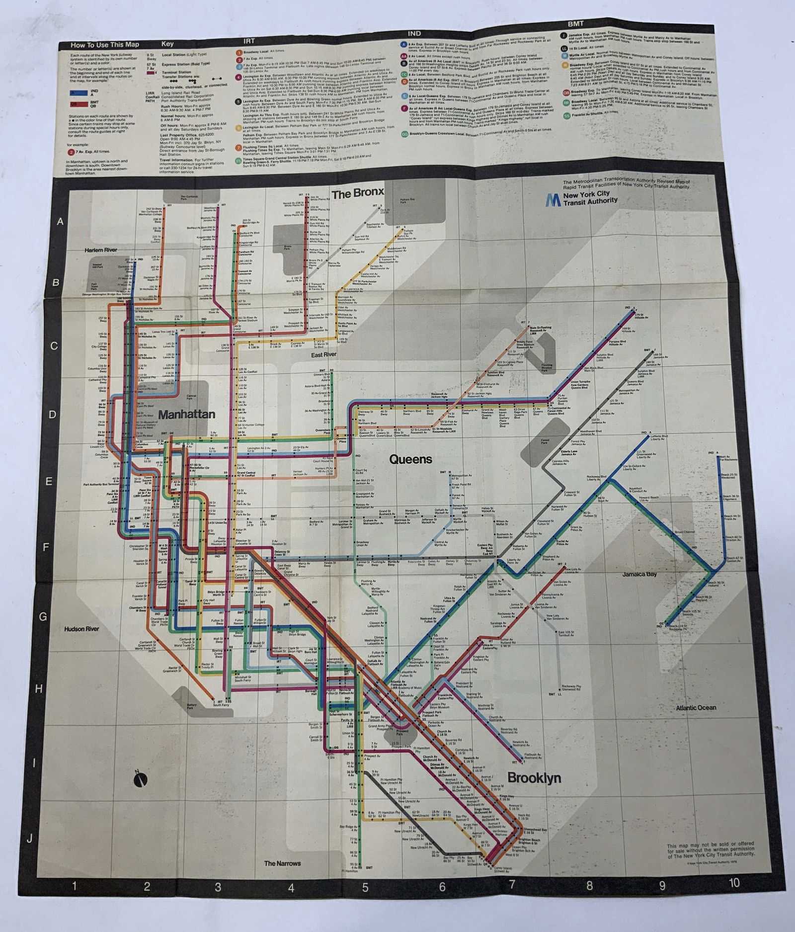 NYC MTA Vignelli Subway Map (1 of 10)