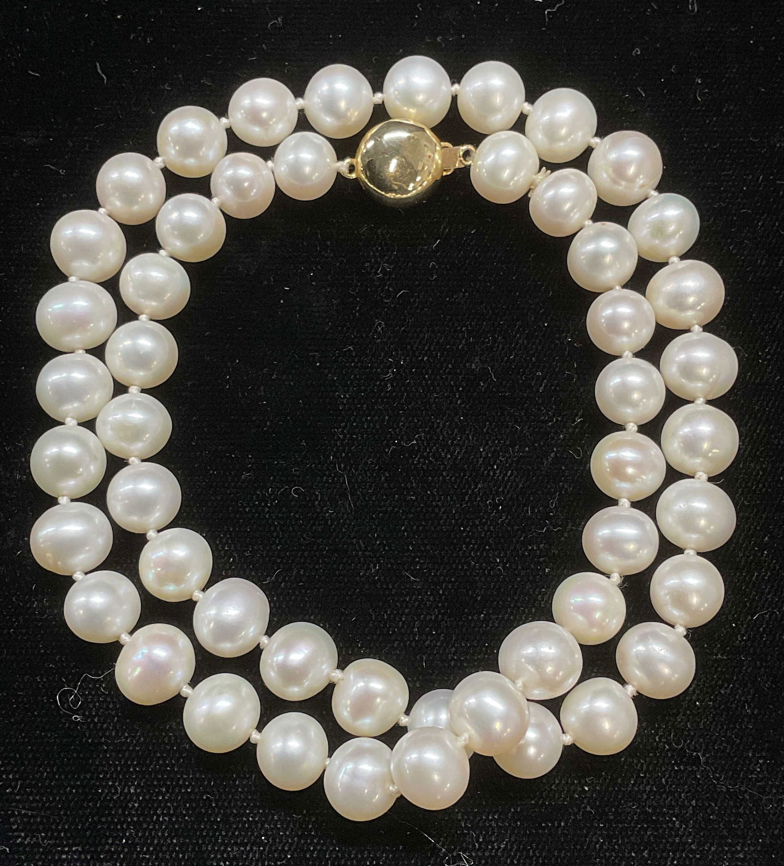 Vintage 14k Gold Pearl Beaded Necklace (1 of 9)