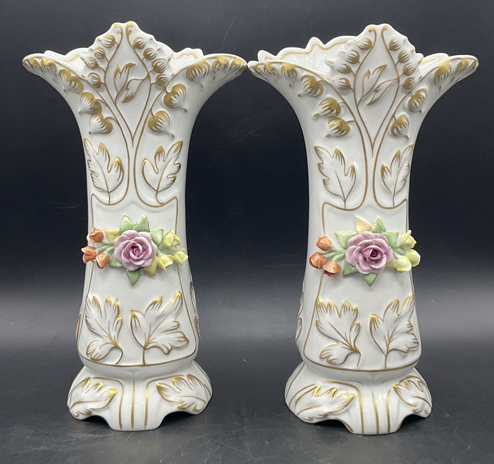 Pr Schierholz Artist Sgnd Hand Painted Vases Germany (1 of 9)