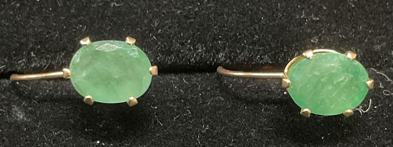 Vtg Signed 14k Gold Semiprecious Earrings (1 of 6)