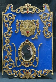 Ellie Haggerty Dragon Head Mirror Carousel Panel