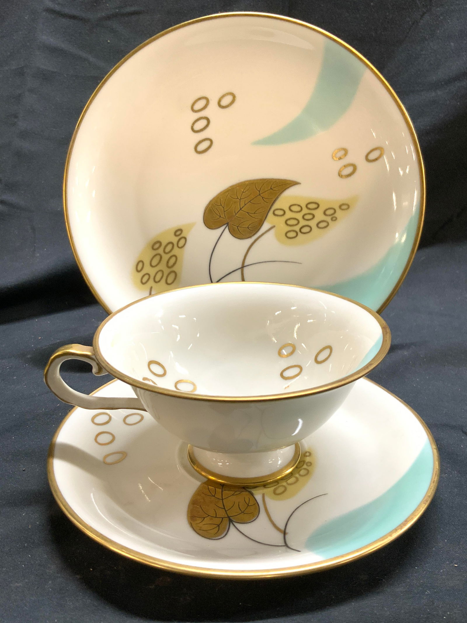 ESCHENBACH Set 3 Porc Plate Saucer & Teacup (1 of 6)