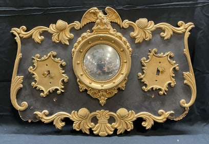 Ellie Haggerty Gilt Black Mirror Carousel Panel