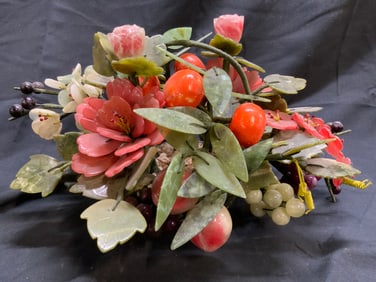 Asian Natural Stone Floral Arrangement
