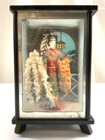 Vintage Asian Geisha Doll In Box