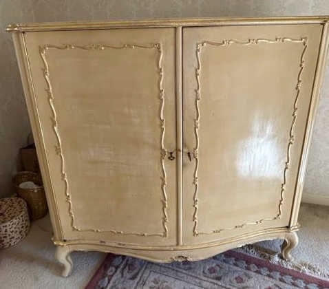 Vintage Austrian Carved Two Door Armoire (1 of 17)