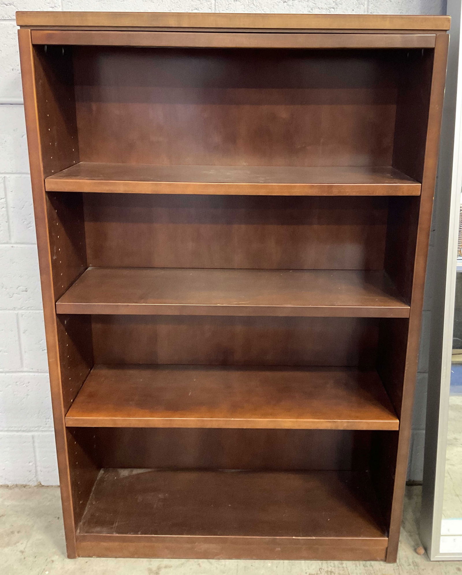 Brown Wooden Adjustable Shelf Bookcase (1 of 9)