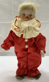 Vintage Porcelain Clown Doll