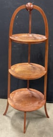 Vintage Three Tiered Wooden Pastry Stand