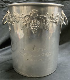 MOET & CHANDON Brushed Metal Champagne Bucket France