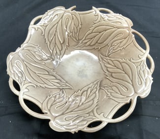 Trademarked Ceramic Leaf Centerpiece Bowl