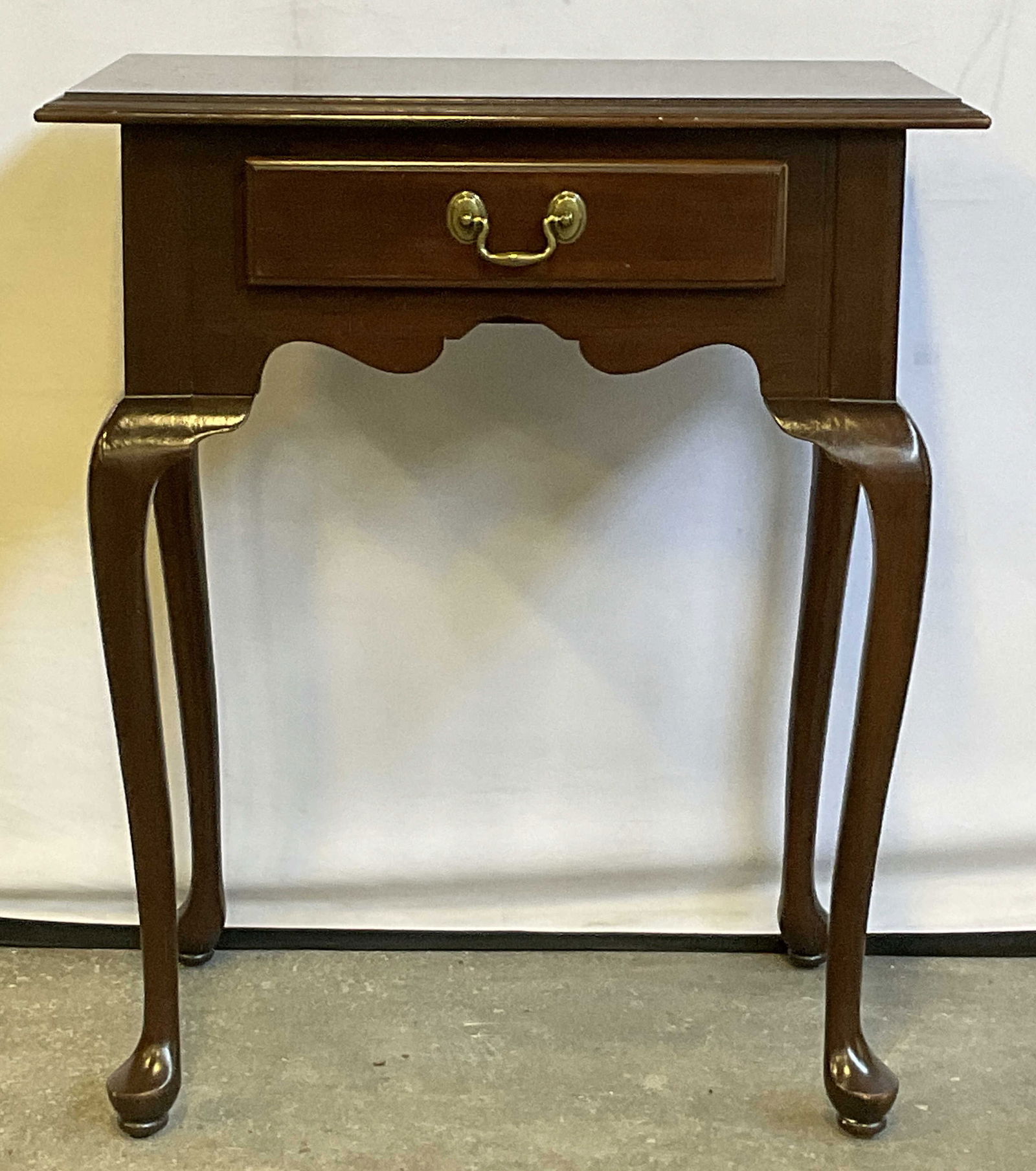 ETHAN ALLEN Wooden One Drawer Side Table (1 of 9)