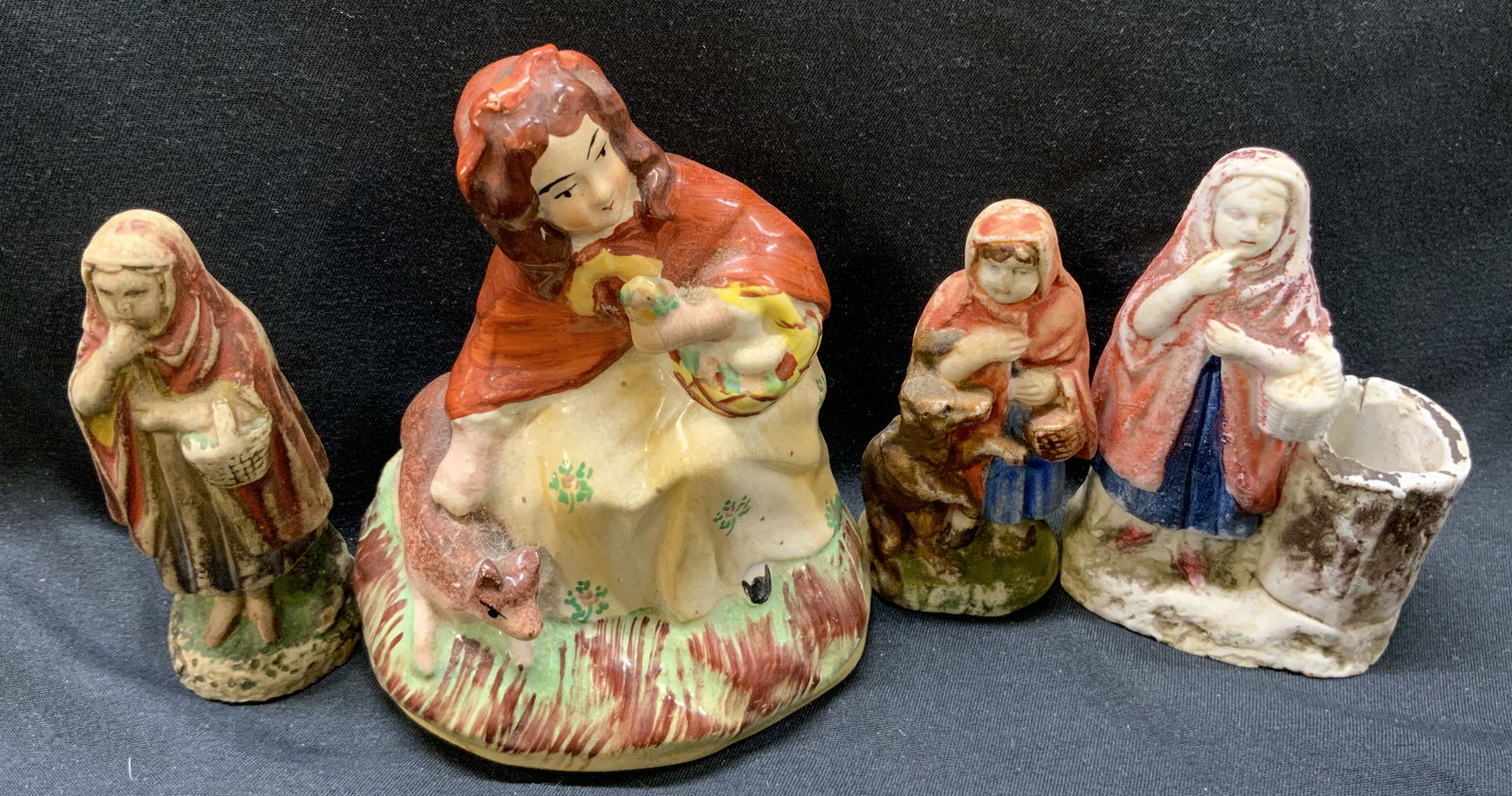 Antique Little Red Riding Hood Figural & Vessel (1 of 8)