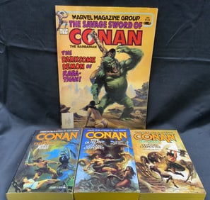 Gr Lot 4 1989-1990s Conan character books & comic