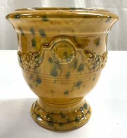 Pedestaled Ceramic Candle Holder Vessel