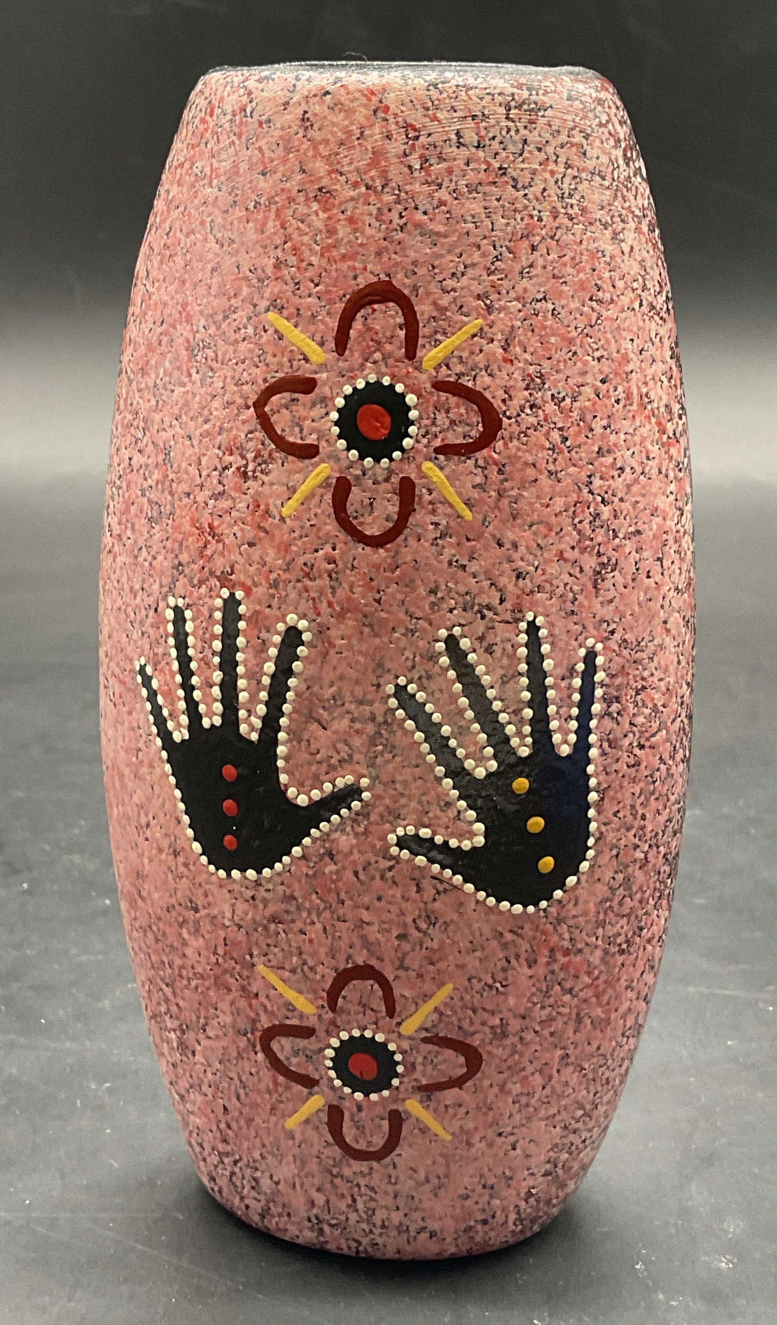 MARANOA Signed Hand Painted Ceramic Vase (1 of 6)
