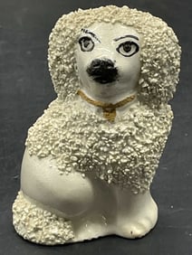 Antique Staffordshire Spaniel Dog Ceramic Figural
