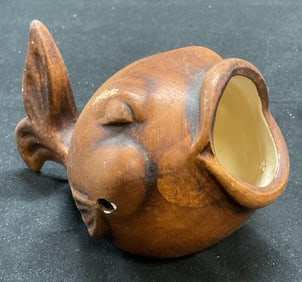 Vintage 1950 Ceramic Fish Figural Vessel USA