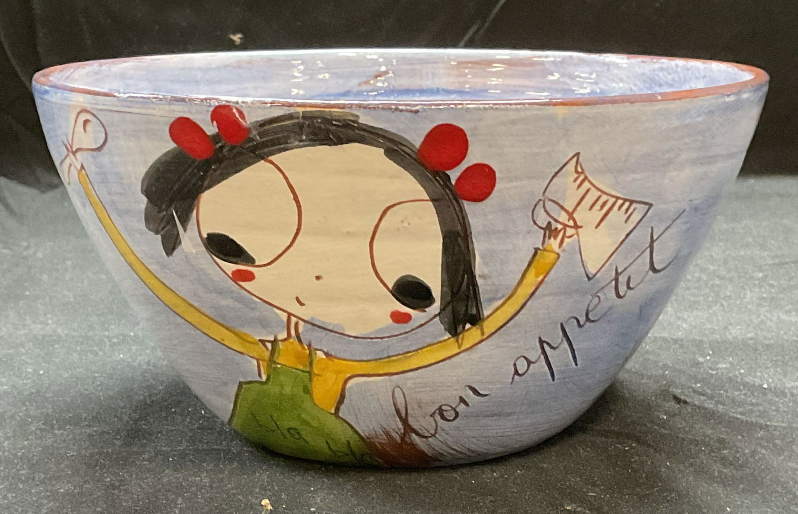 Veneziano Blue Ceramic Bon Appetit Bowl (1 of 6)