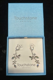 Swarovski Touchstone Crystal Earrings NIB