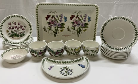 Lot 15+ PORTMEIRION The Botanic Garden Set Britain