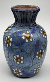 Vintage Hand Painted Pottery Vase