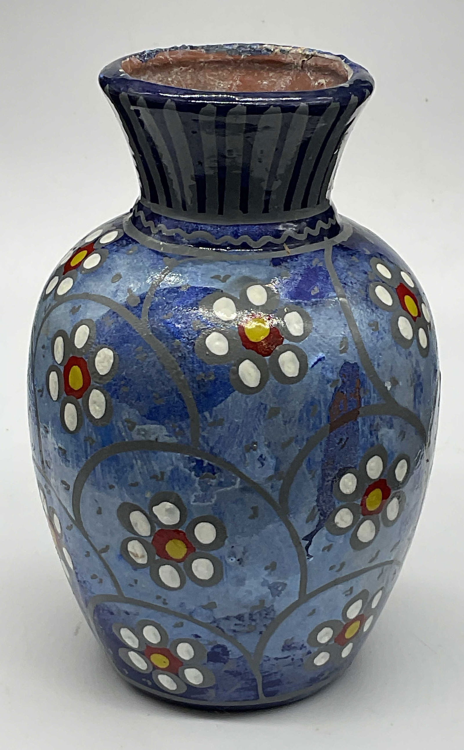 Vintage Hand Painted Pottery Vase (1 of 6)