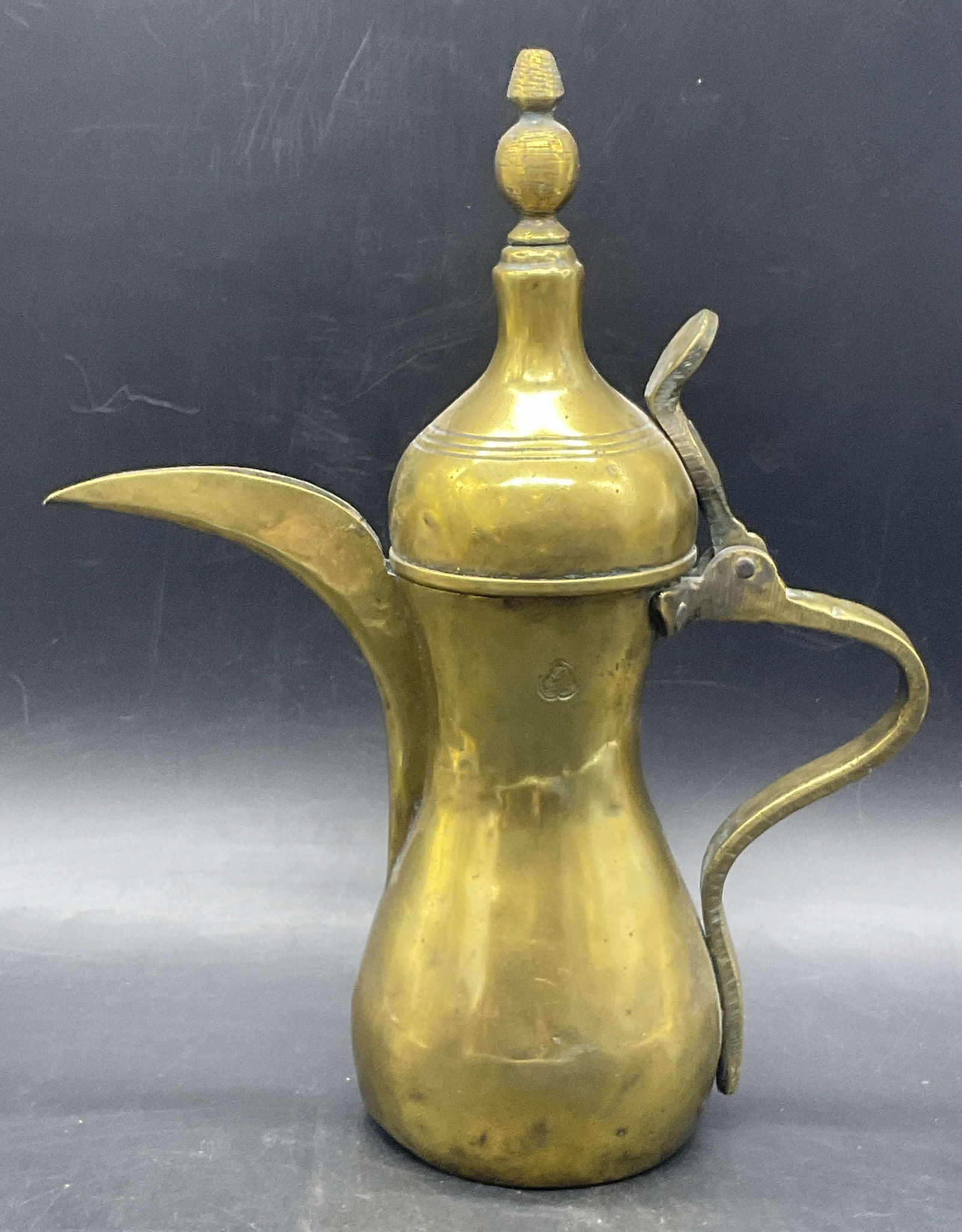 Vintage Middle Eastern Brass Dallah Coffee Pot (1 of 9)