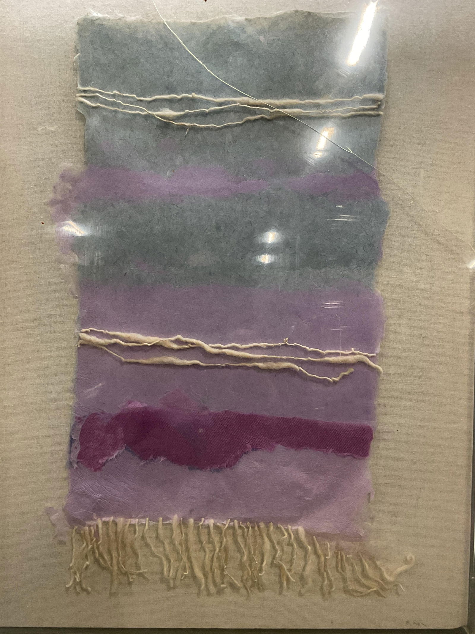 Framed Signed B. E. Mixed Media Assemblage 2ft (1 of 6)