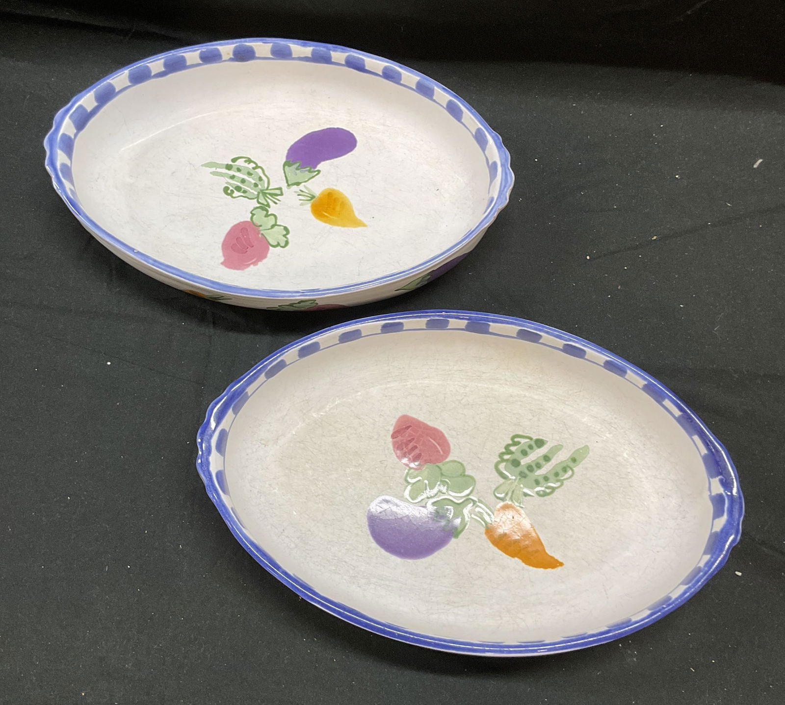 Pair Sgn Vegetable Ceramic Serving Dishes (1 of 7)
