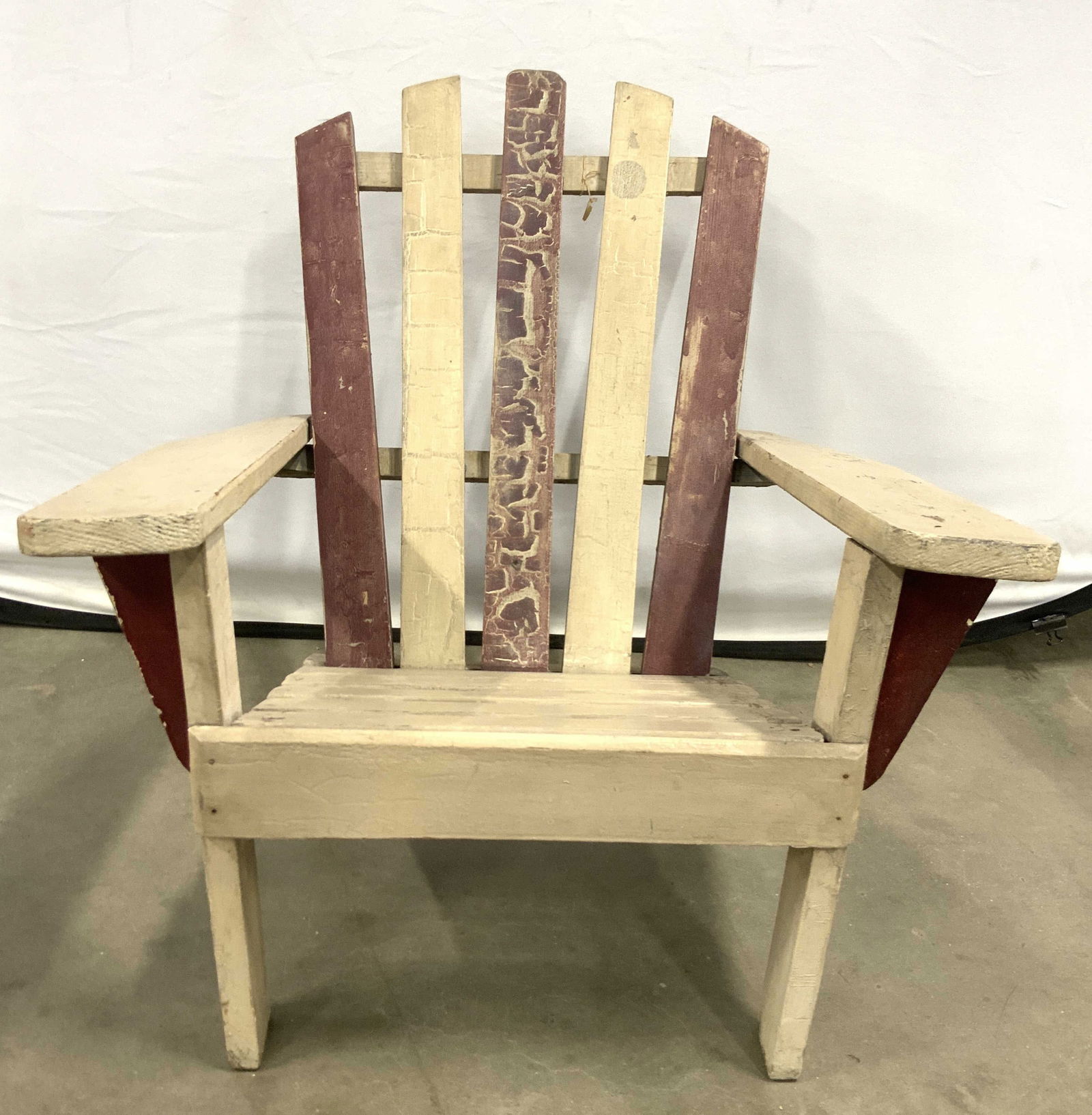 Vntg Childrens Adirondack Teakwood Style Chair (1 of 6)