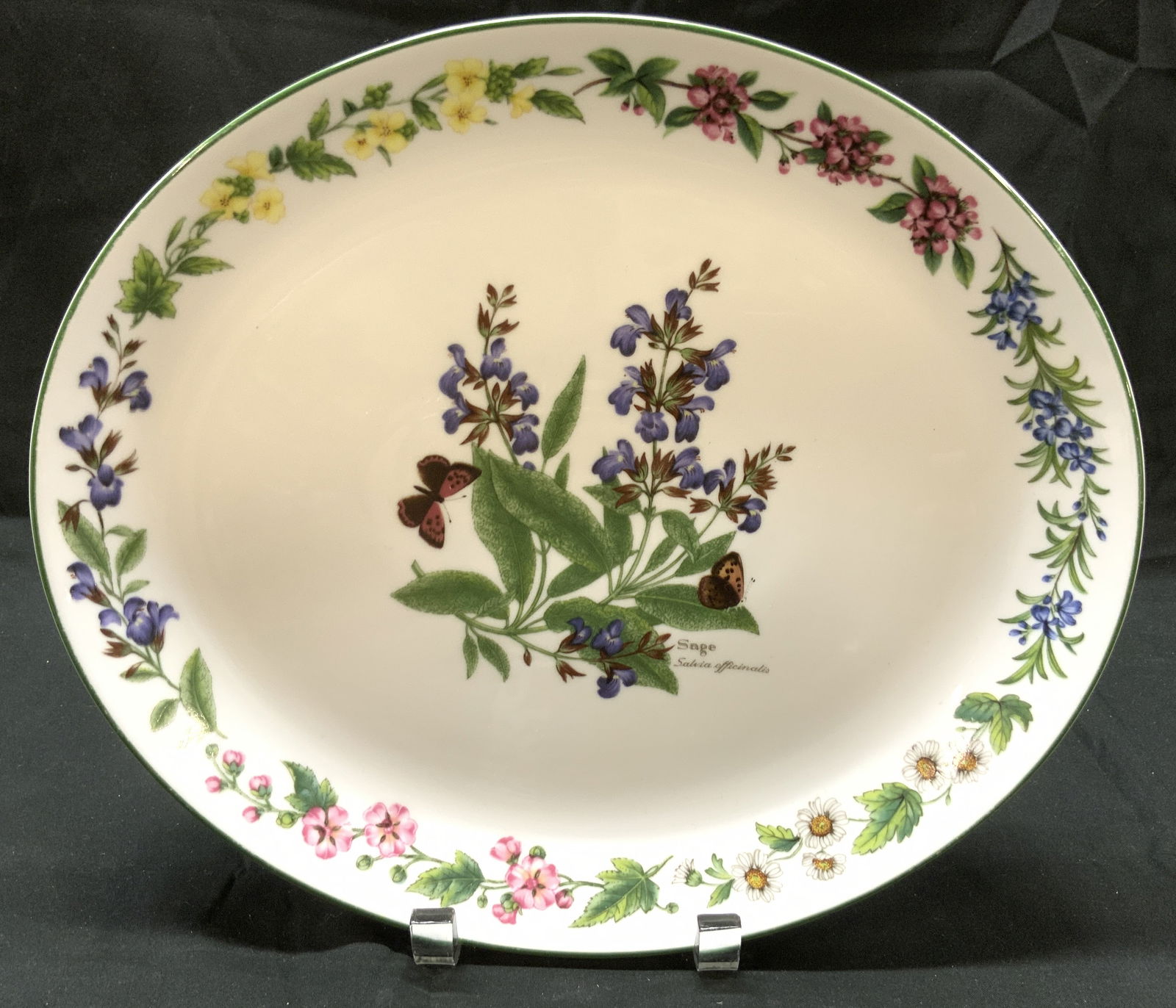 ROYAL WORCESTER English Floral Porcelain Serv Dish (1 of 8)