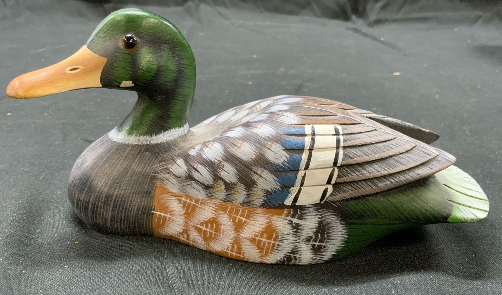 Hand Painted Wooden Duck Figure Decoy (1 of 6)