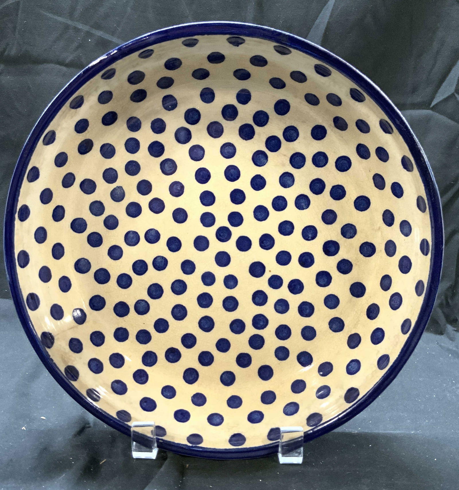 Polish H Painted Ceramic Dot Around Collection Bwl (1 of 6)