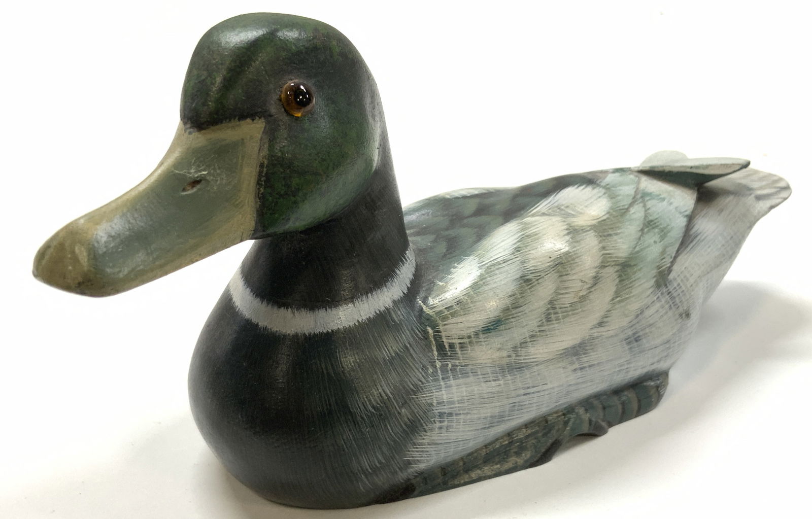 Hand Painted Wooden Duck Figure Decoy (1 of 6)