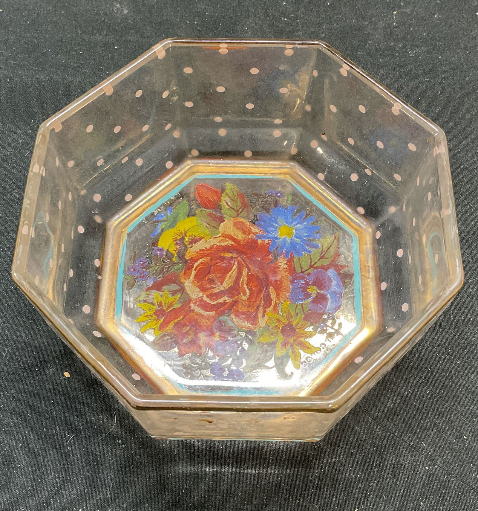Mackenzie Childs Arcoroc France Glass Bowl (1 of 6)