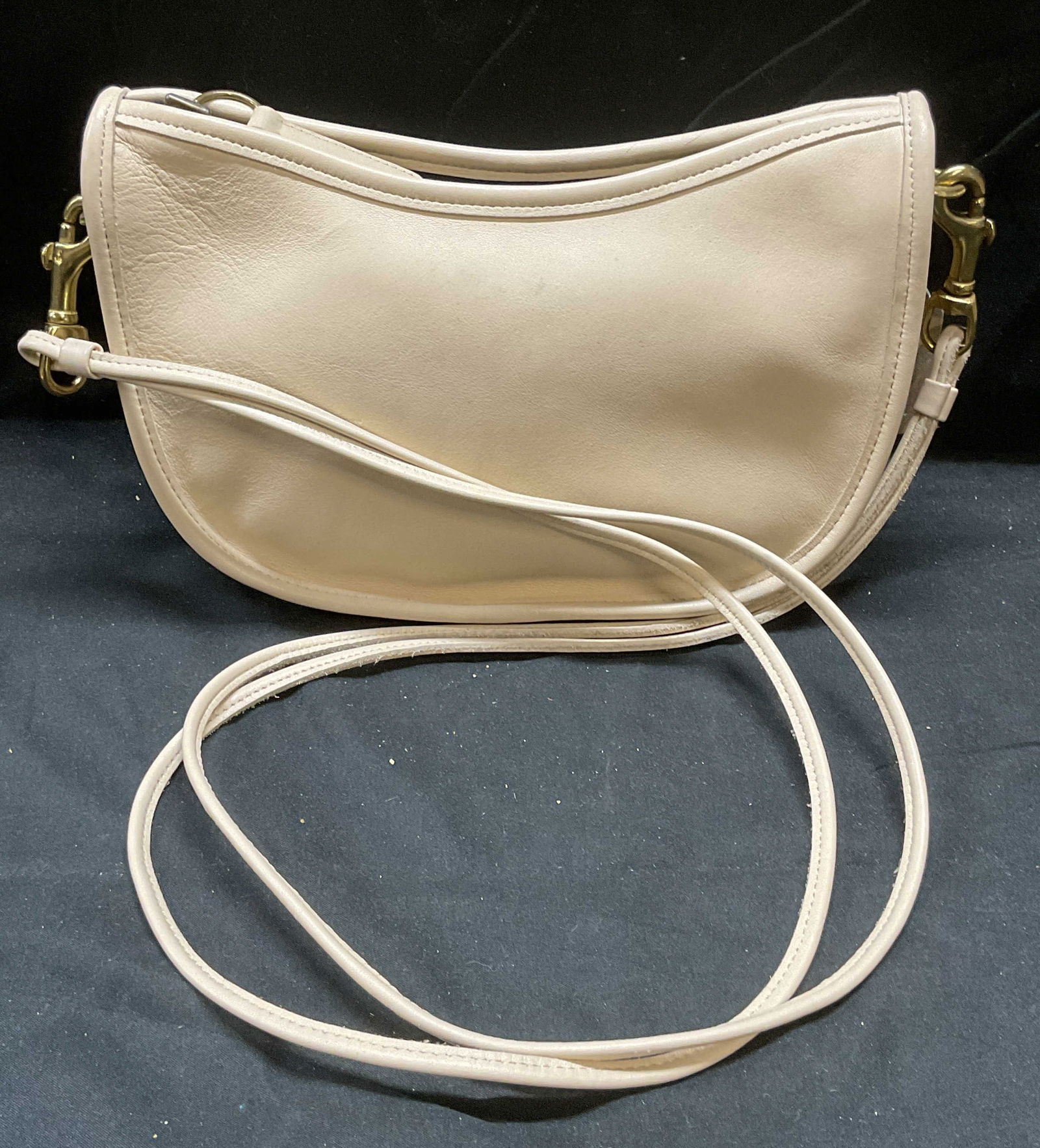 Vintage Coach Beige Leather Handbag USA (1 of 6)