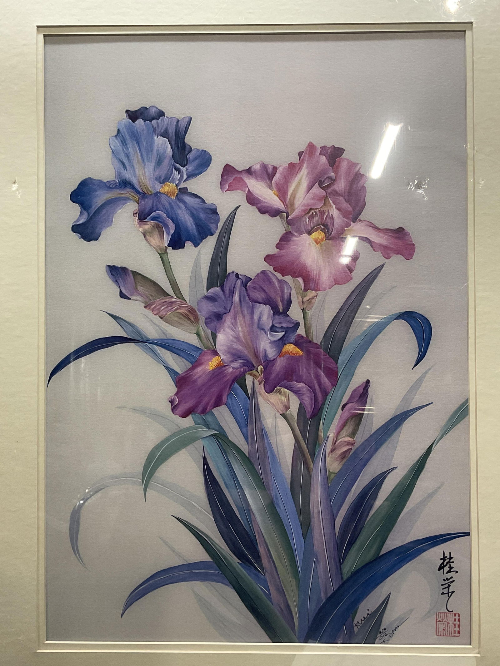 Sgn Kuei Dorman Orchid Flower Fine Art Print 28in (1 of 6)