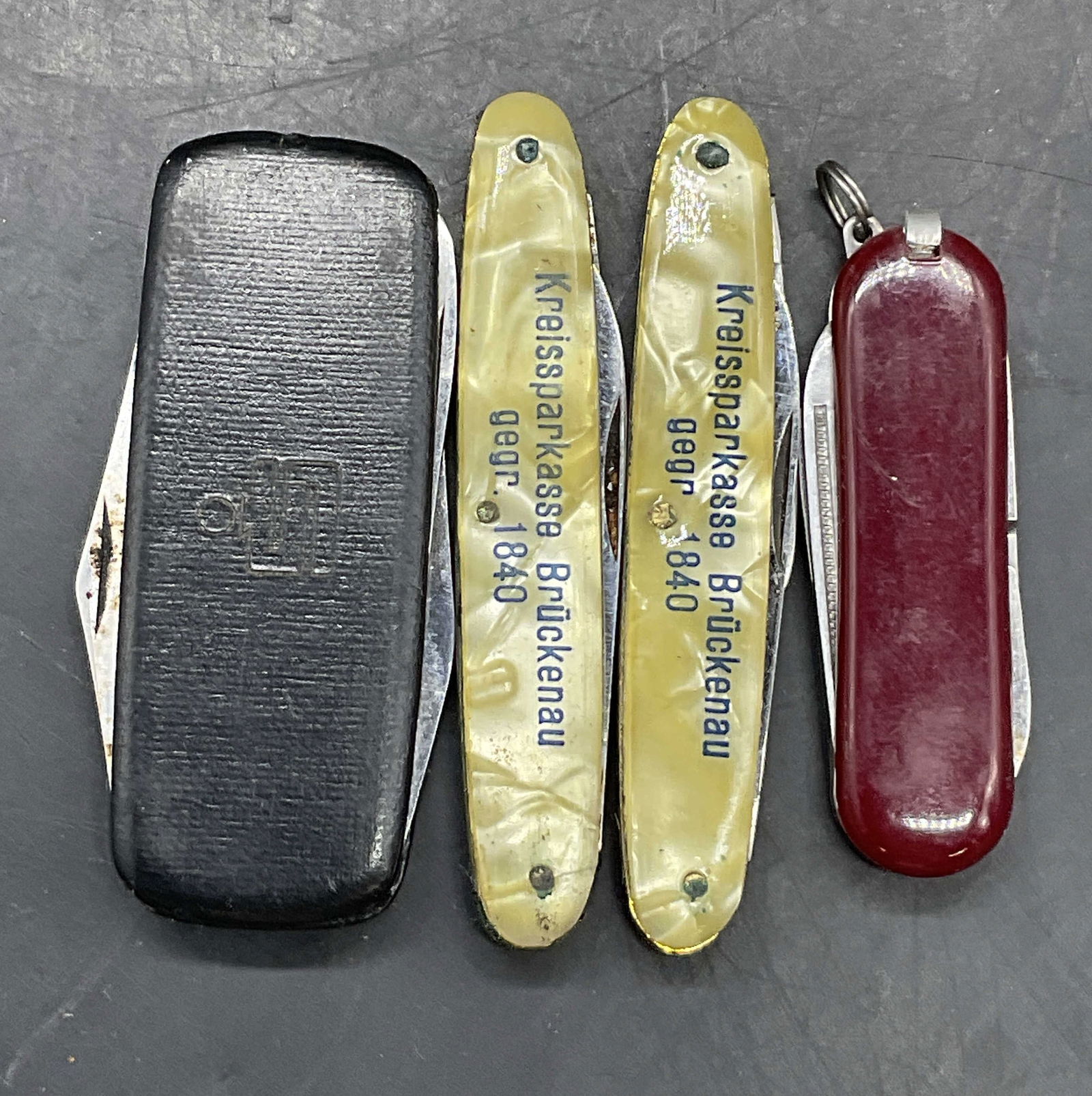 Lot 4 Vintage Pocket Knives, Kreissparkasse + (1 of 7)