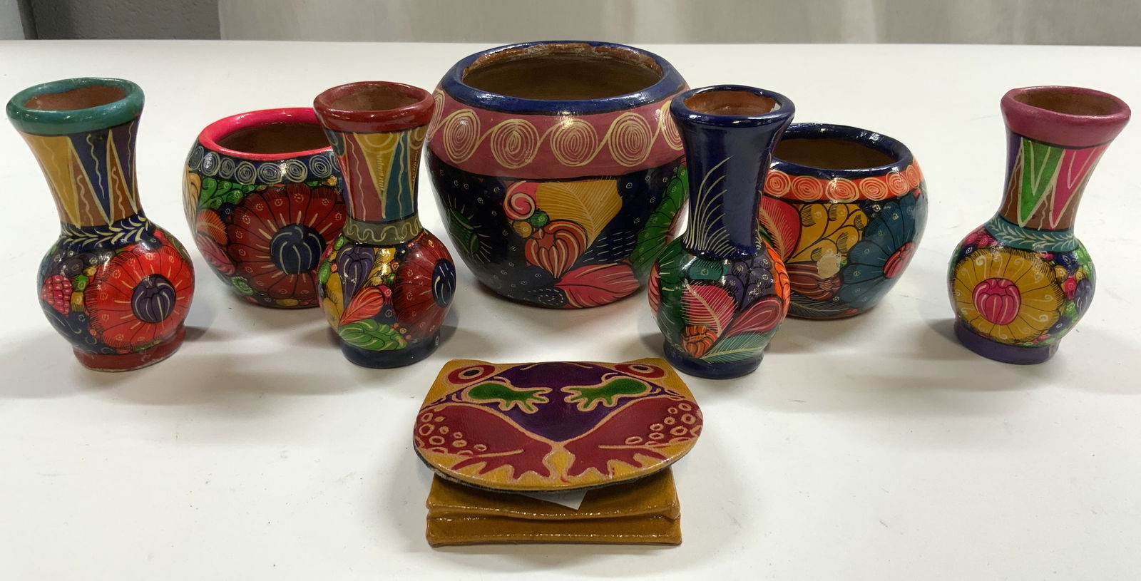 Lot 8 Ceramic Mexican Folk Art Pottery & More (1 of 9)